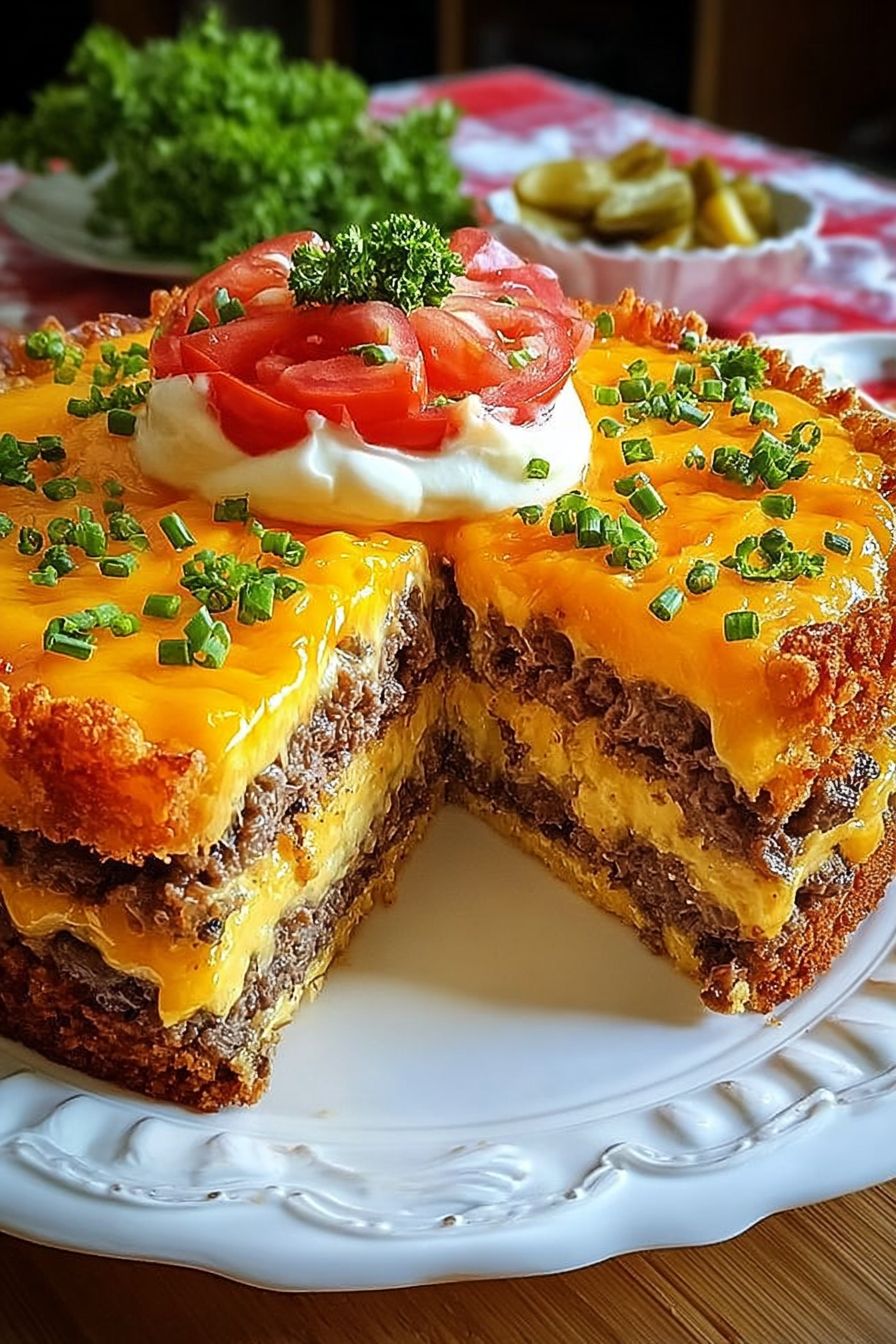 Cheeseburger-Torte: Die perfekte Party für alle! image 2