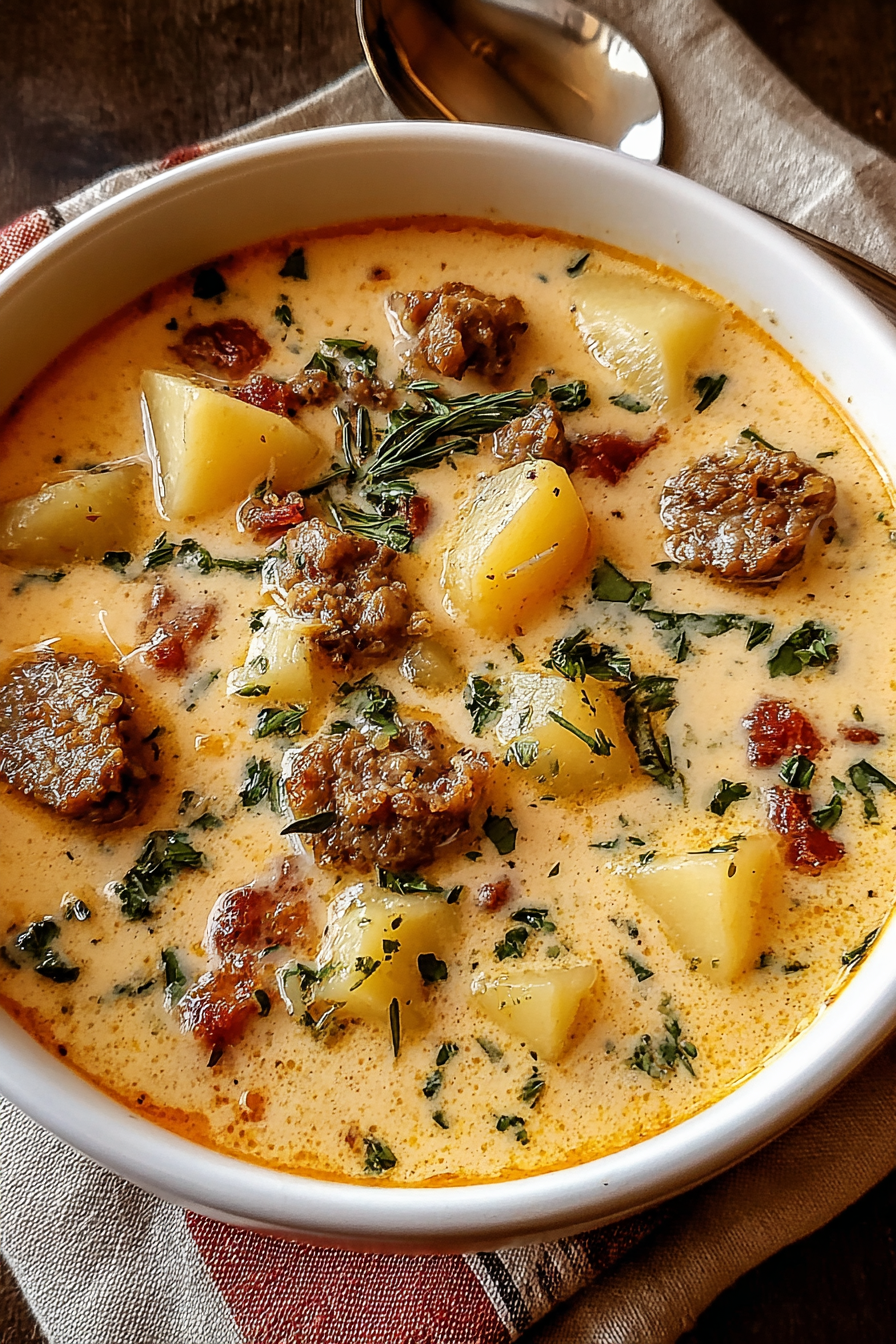 Kartoffelsuppe mit Würstchen image 2