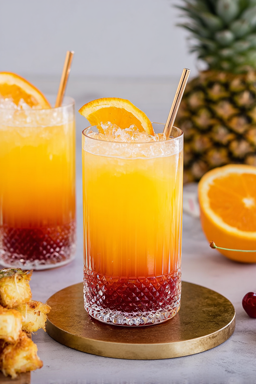 Alkoholfreier Limettensaft Sunrise Cocktail image 2