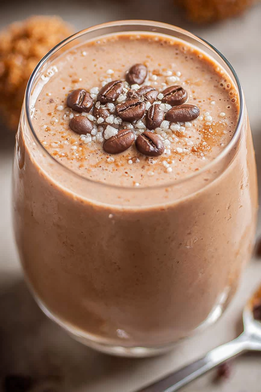 Erdnussbutter-Kaffee-Smoothie image 2
