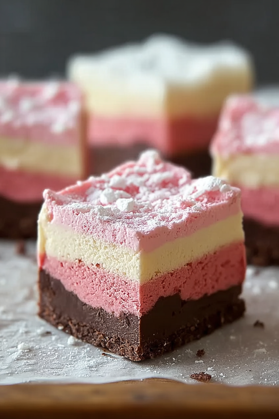Farbenfroher neapolitanischer Fudge-Genuss image 2
