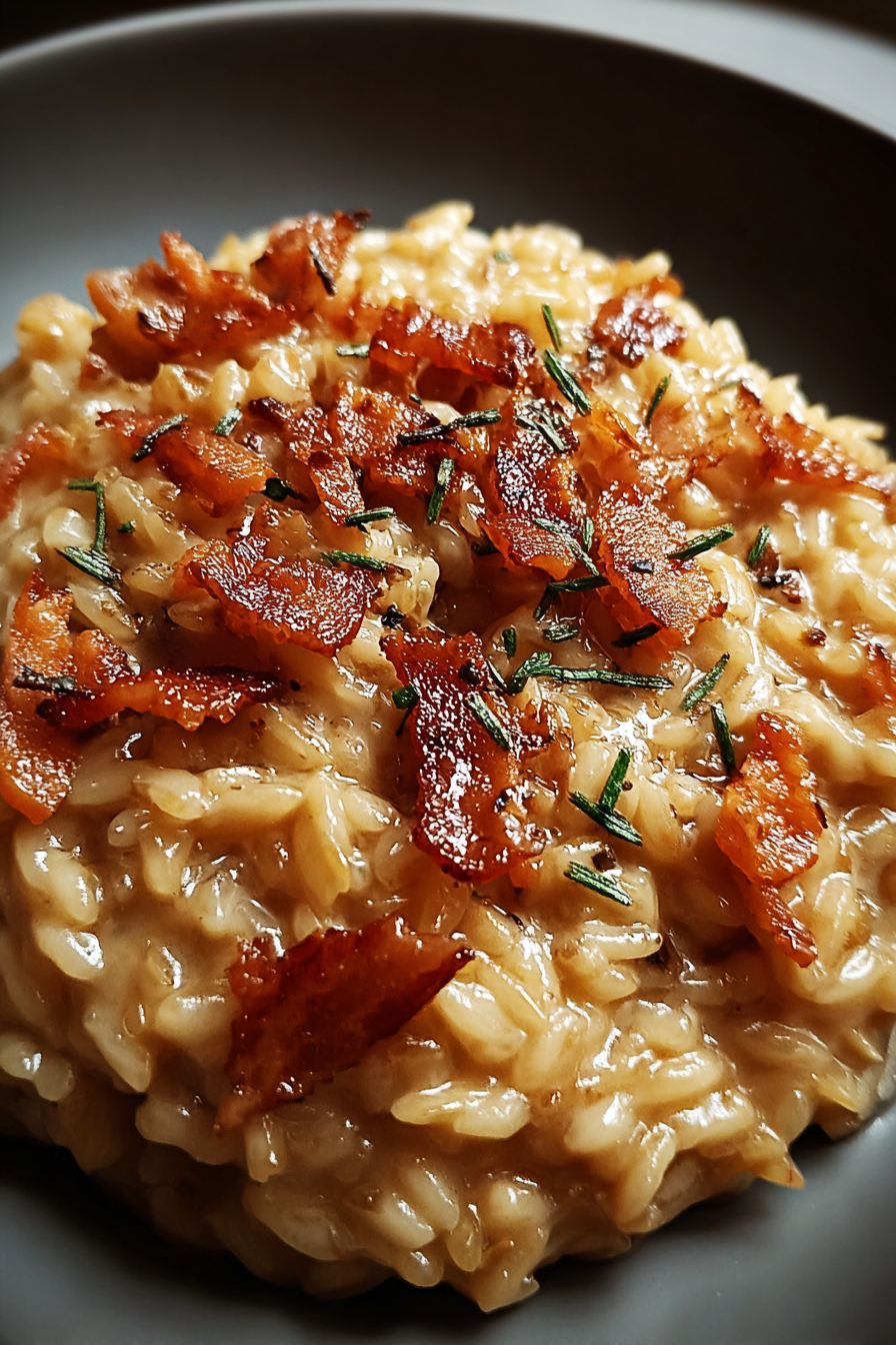 Französisches Zwiebel- und Truthahnspeck-Risotto image 2