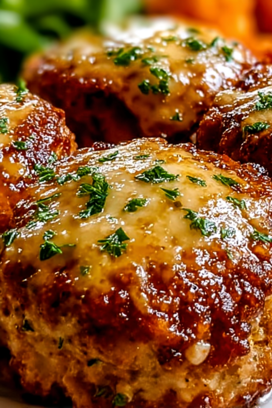 Hähnchenhackbraten mit Knoblauch und Parmesan image 2