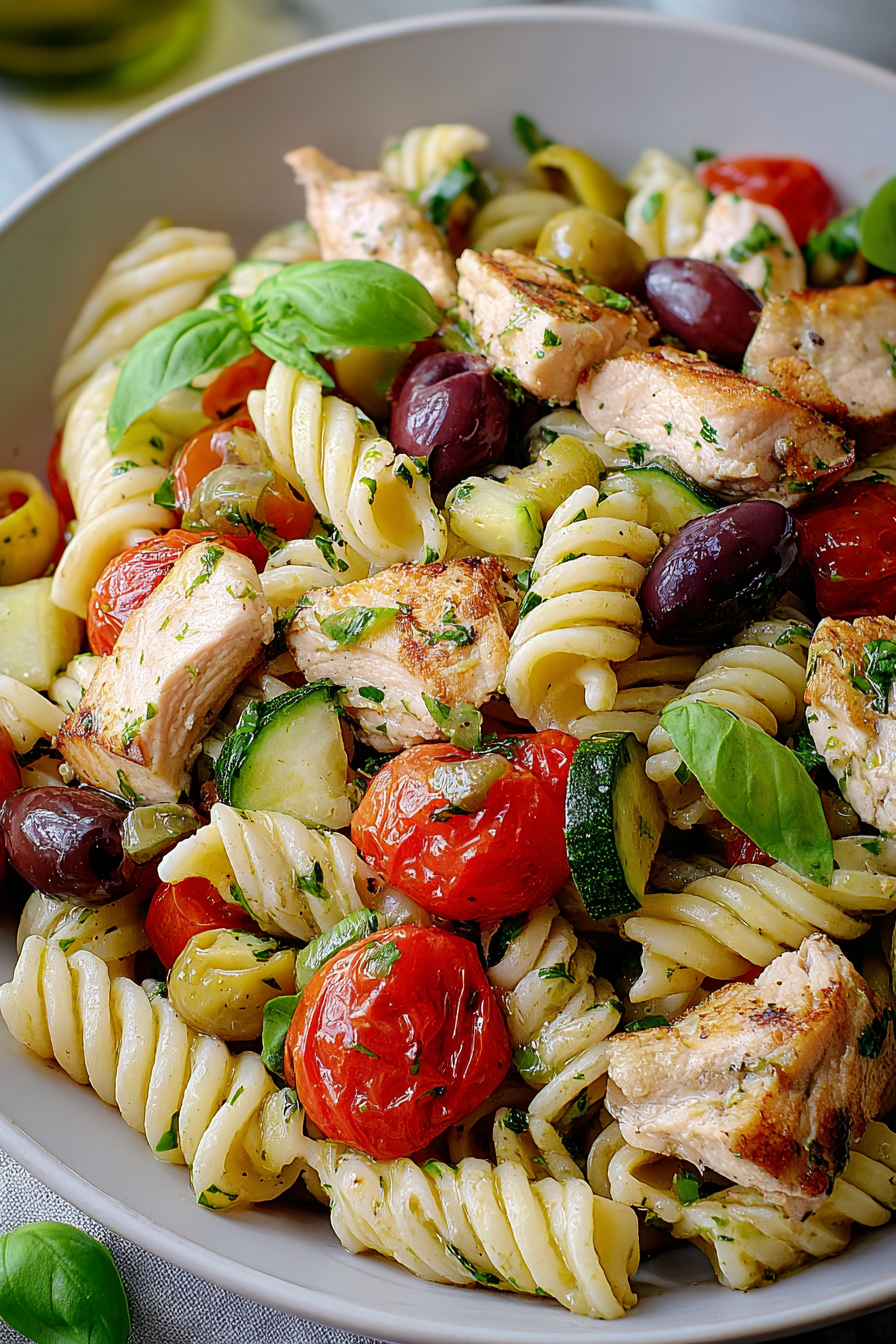 Mediterraner Hühner-Nudelsalat image 2