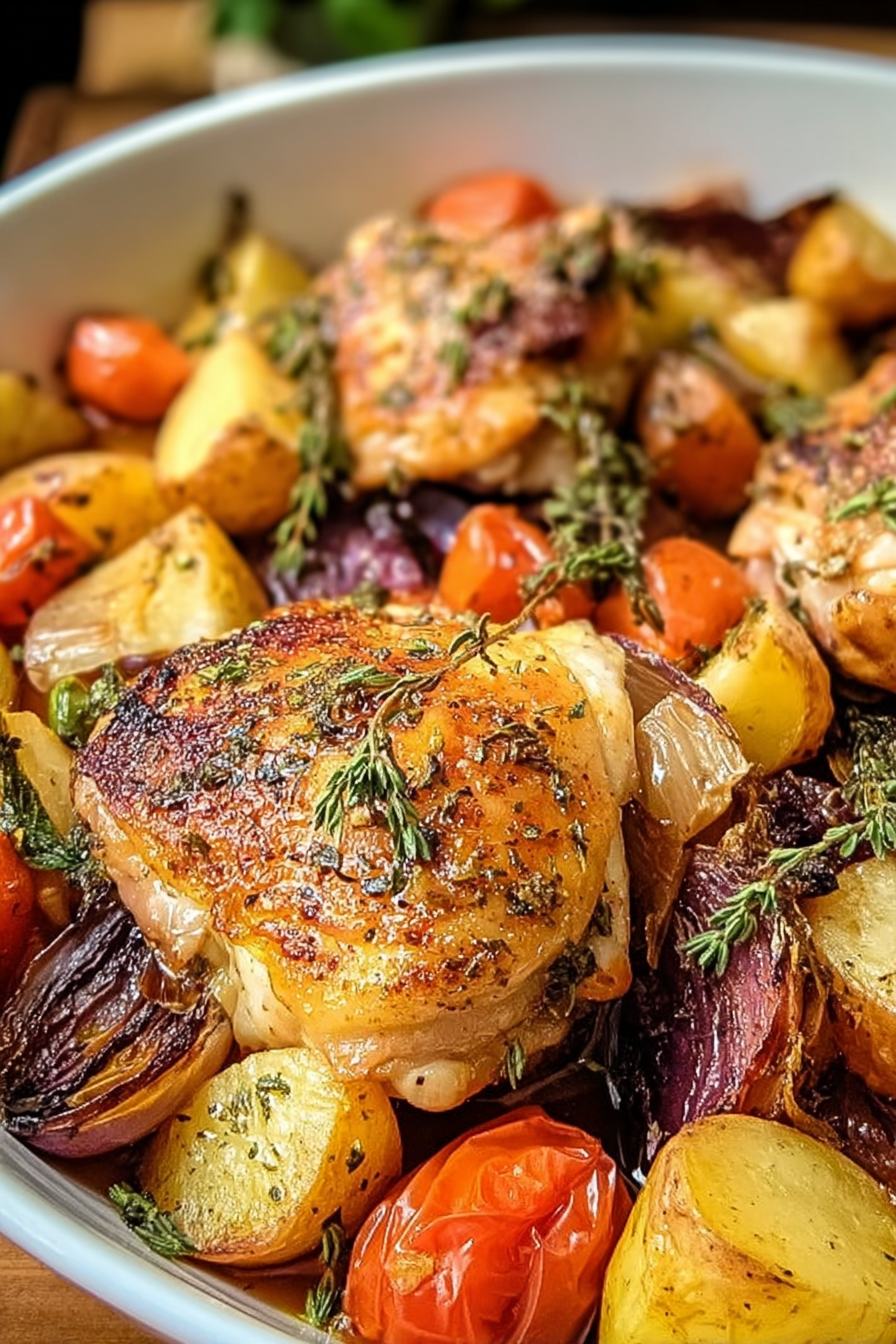 Ofenhähnchen mit Gemüse – Einfaches One-Pan-Abendessen image 2