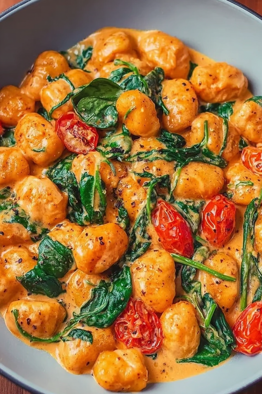 Schnelle Gnocchi-Pfanne mit Tomate & Spinat: Eine unglaubliche ultimative Rezeptidee für 30 Minuten image 2