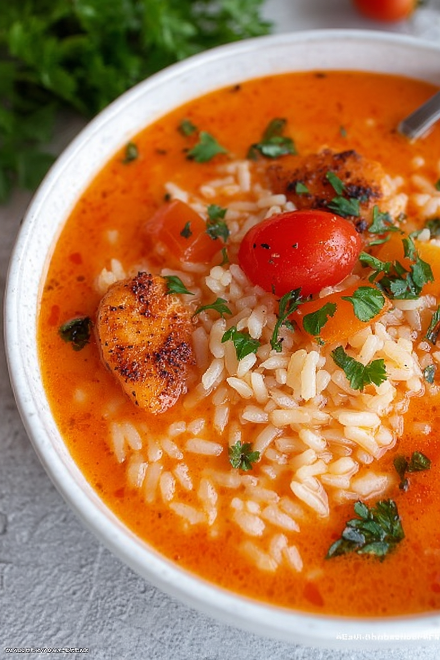 Tomatensuppe mit Reis image 2