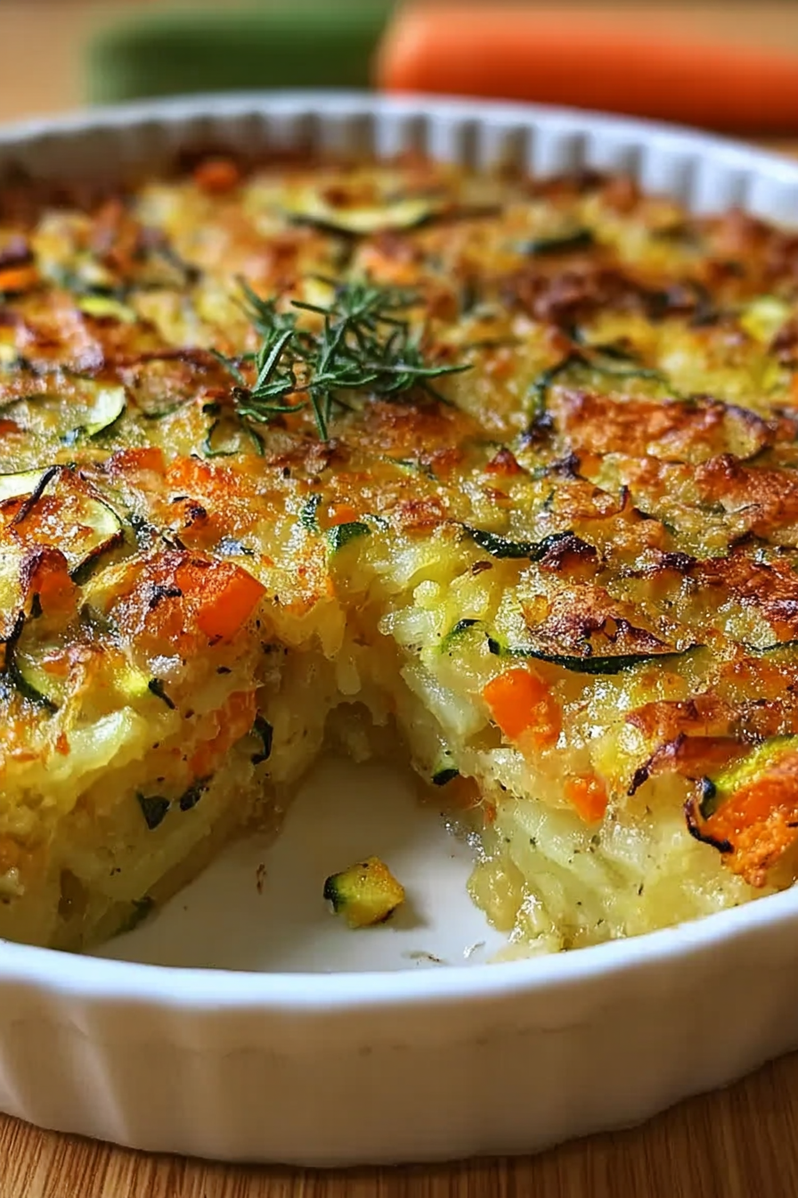 Vegetarischer Kartoffelauflauf mit Zucchini, Karotten und Zwiebeln: Ein unglaubliches Ultimatives Rezept image 2