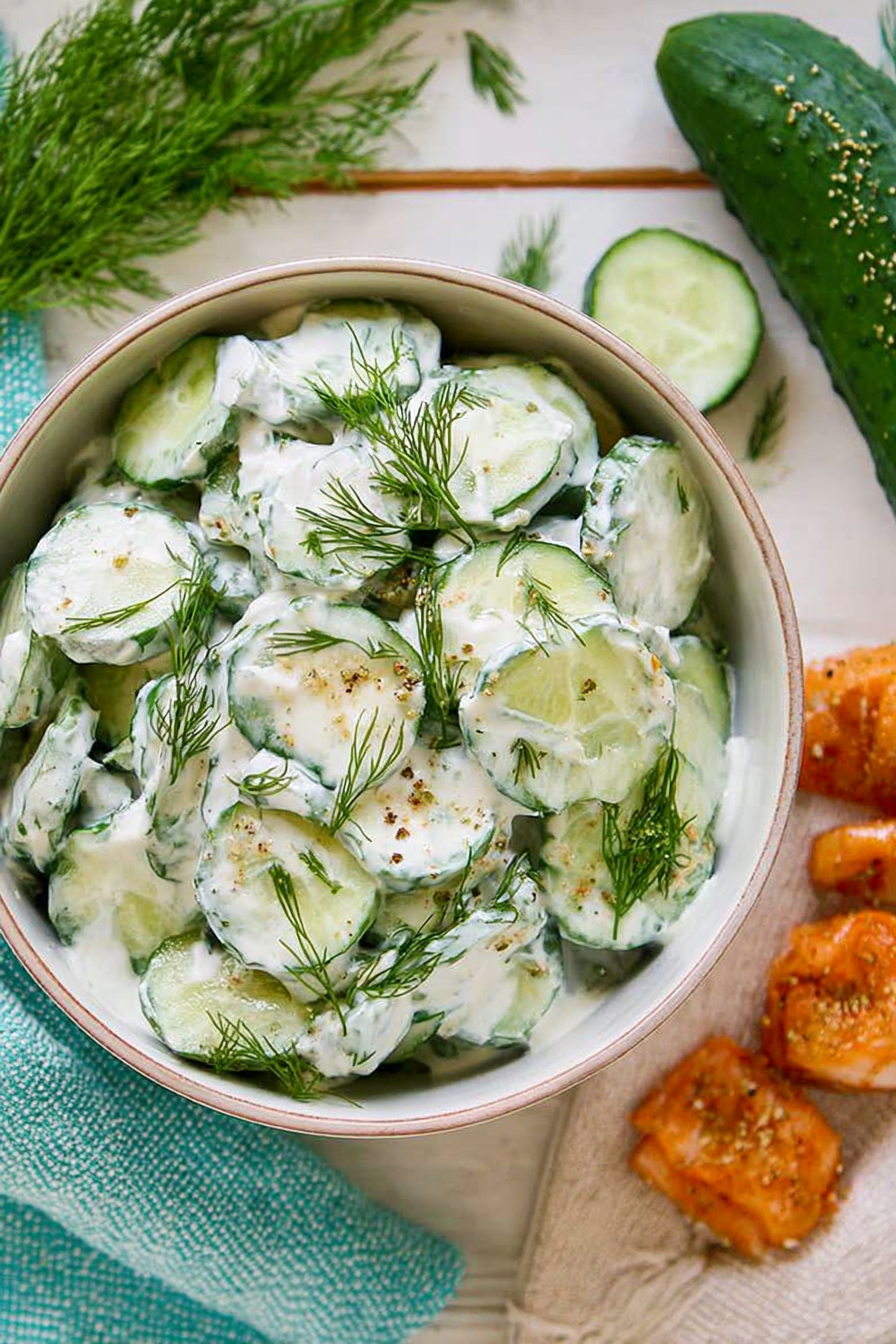 Gurkensalat mit Joghurt-Dressing image 2