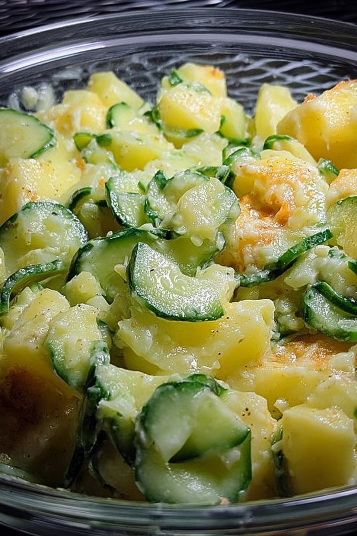 Kartoffelsalat mit Essig, Öl und Gurke von klausi60 image 2