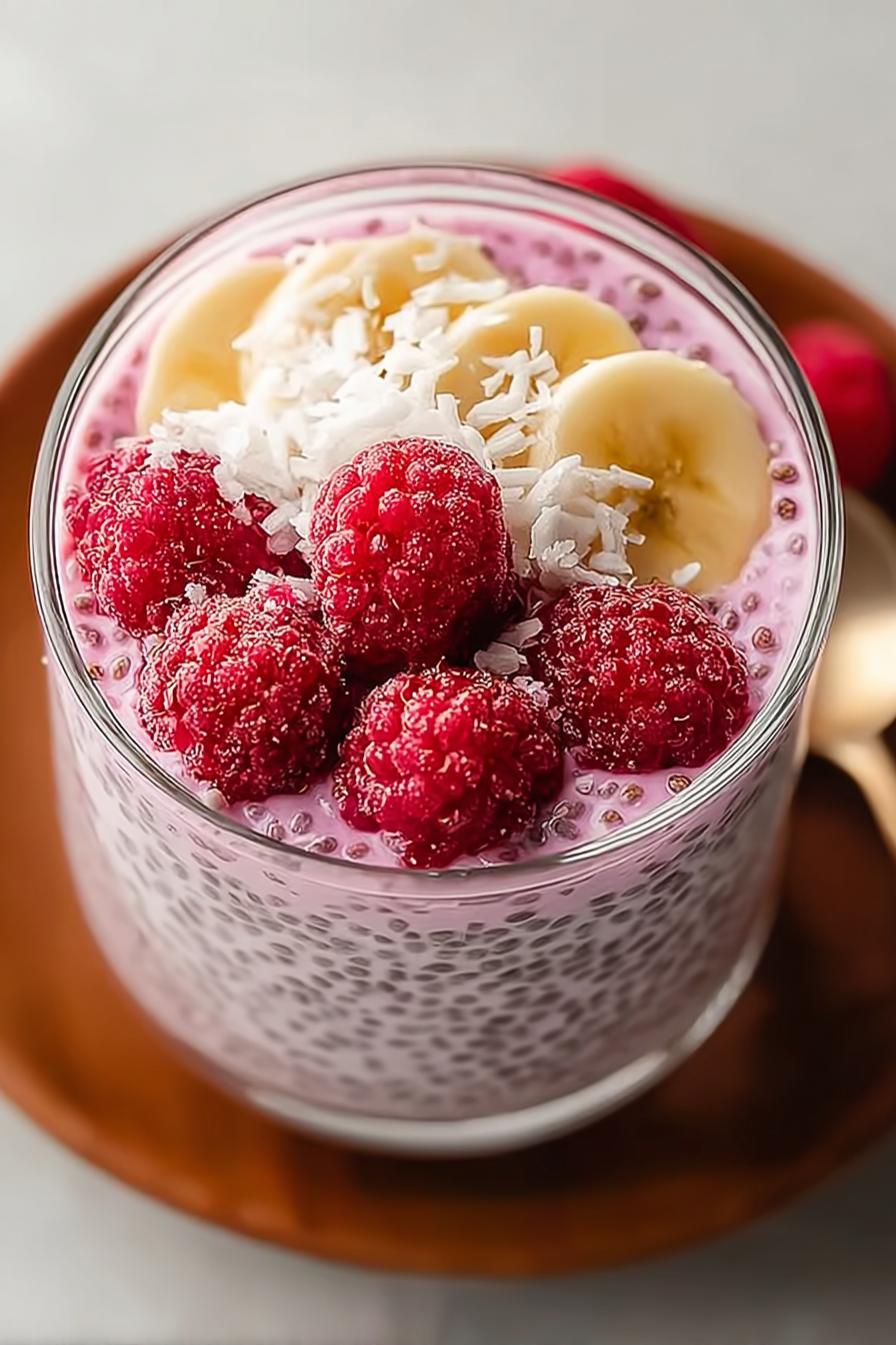Köstlicher Himbeer-Chiasamen-Pudding image 2