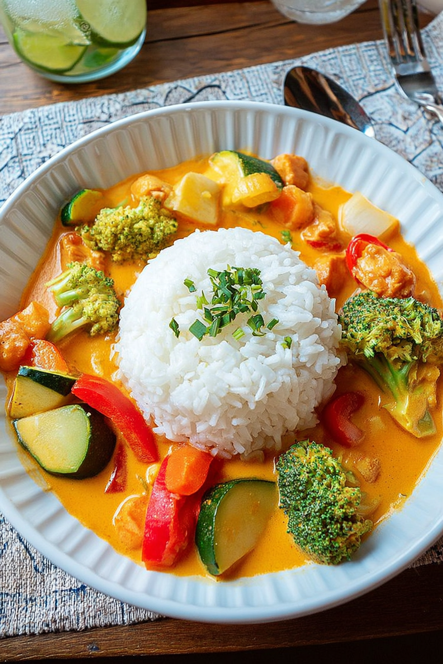 Curry mit Reis und Gemüse image 2