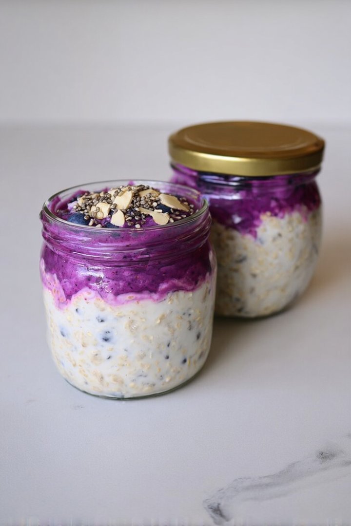 Heidelnon-alkoholic beeren Overnight Oats image 2