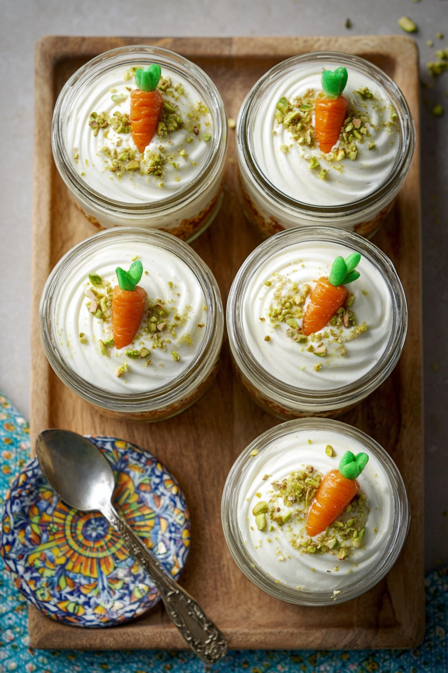 Nachtisch Frühlingsfest: Karottenkuchen im Glas image 2