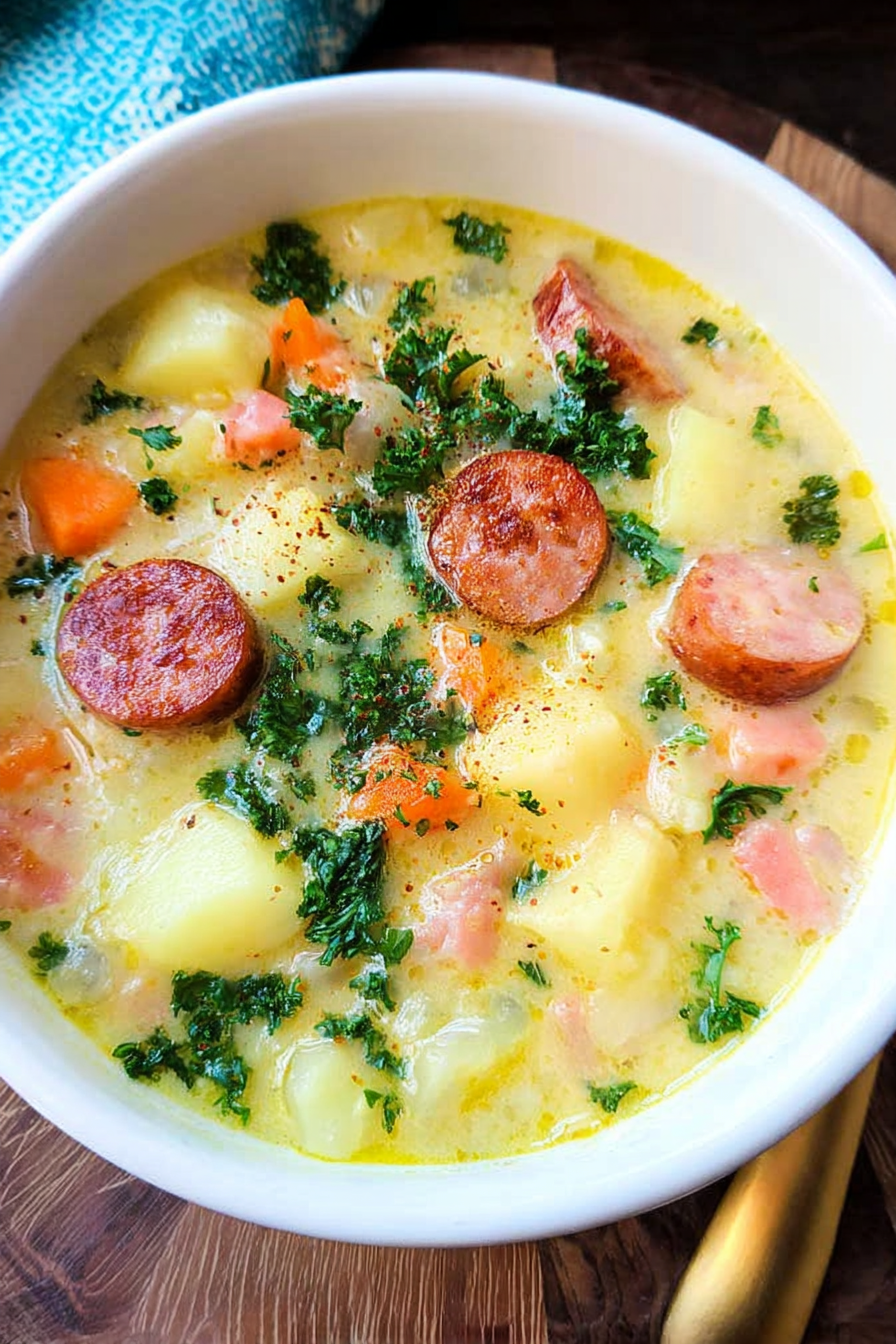 Omas Kartoffelsuppe mit Würstchen image 2