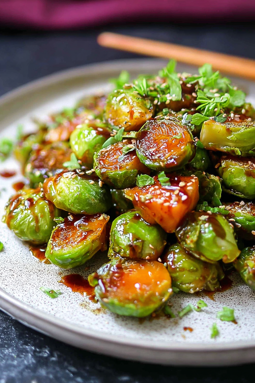 Rosenkohl asiatisch mit Teriyaki-Sauce image 2