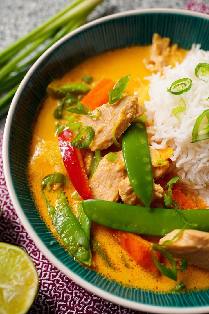 Rotes Thai-Curry mit Hähnchen image 2