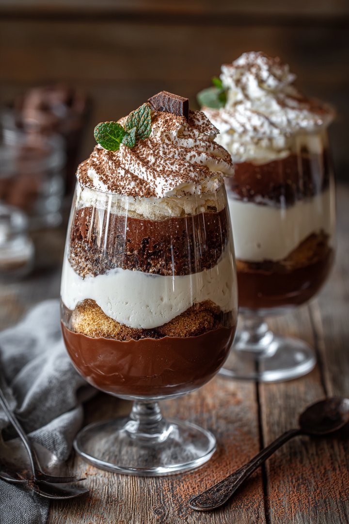 Schokoladiges Nutella-Tiramisu im Glas (ohne Ei) image 2