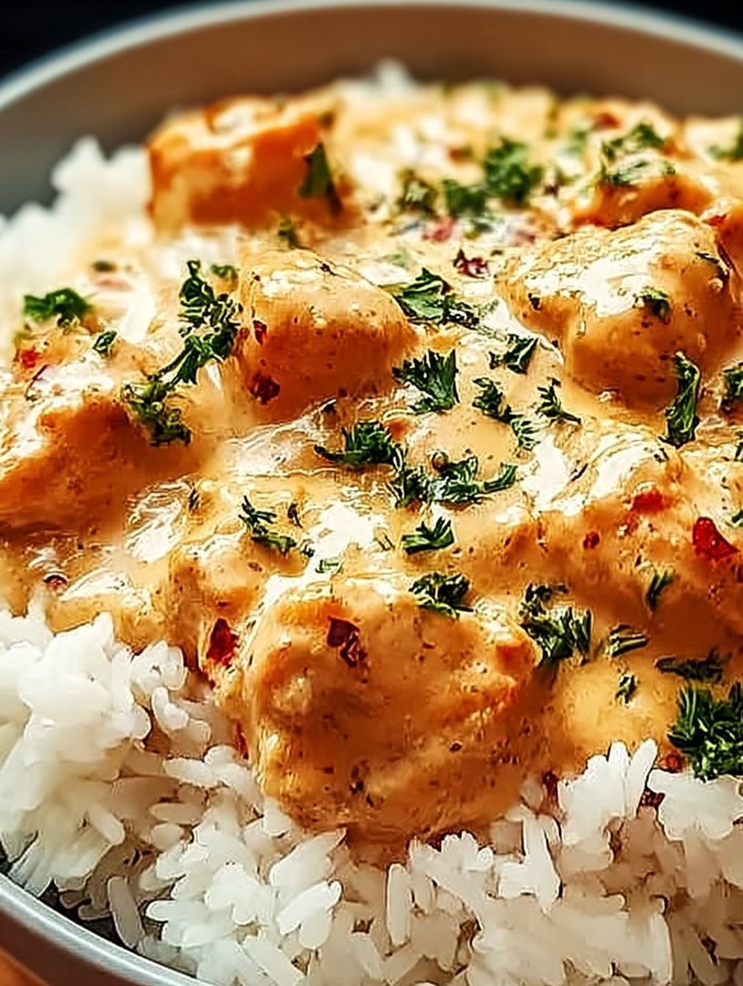 Cremiges Huhn mit Reis image 2