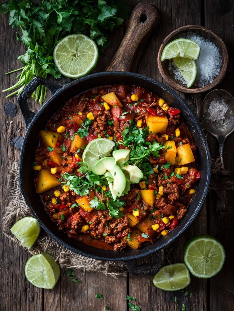Mexikanische Hackfleisch-Pfanne mit Kartoffeln: Ein unglaublich ultimatives Rezept für 4 Personen image 2