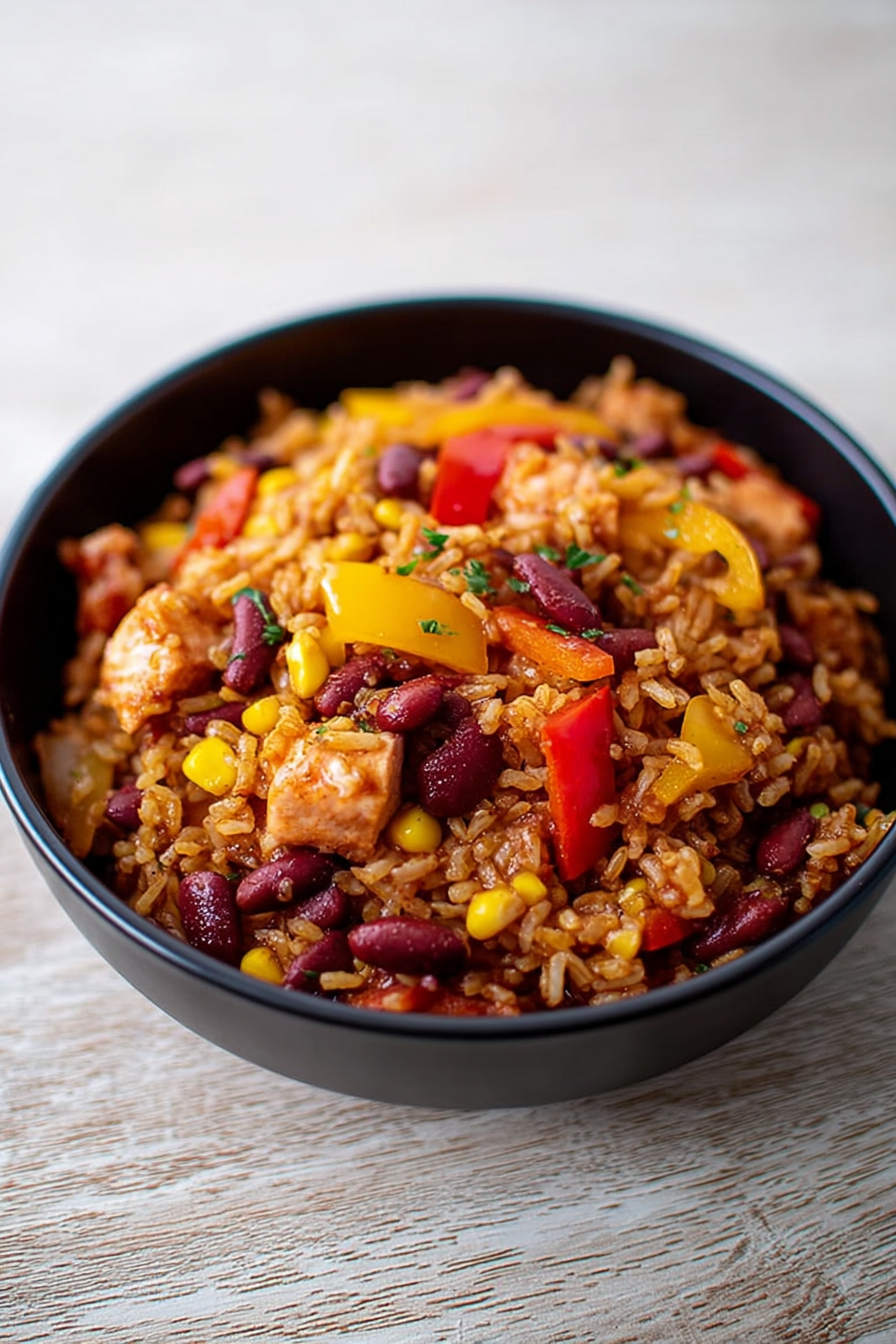 One-Pot-Reis mit Paprika, Bohnen und Mais image 2