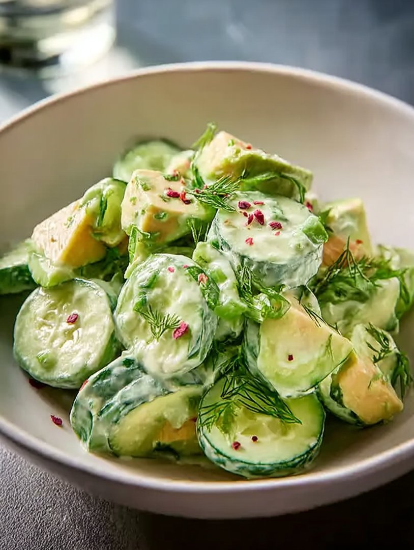 Cremiger Gurken-Avocado-Salat image 2