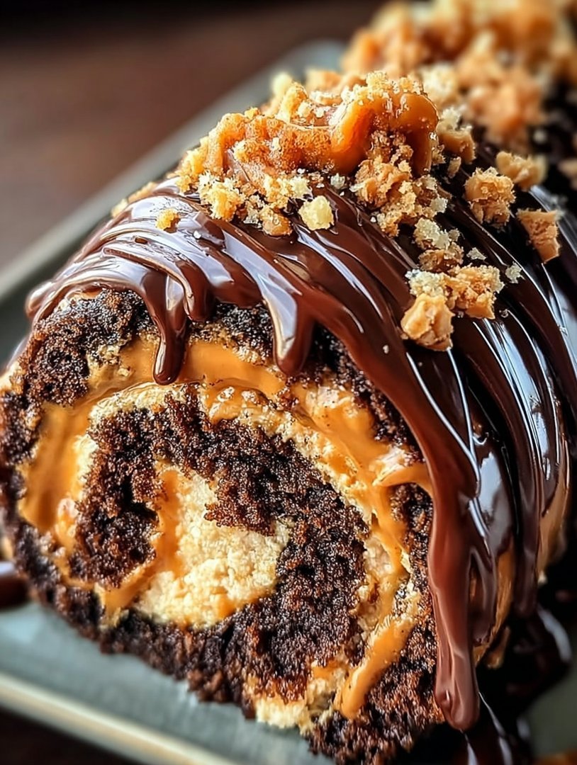 Erdnussbutter-Schokoladenrolle image 2