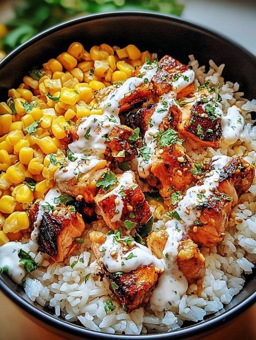 Rezept für eine Mais-Hähnchen-Reis-Schüssel image 2